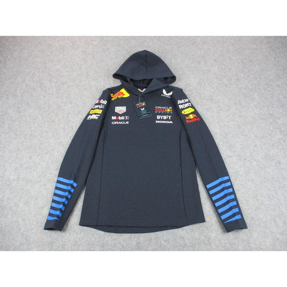 Red Bull Hoodie Womens 4 Blue Castore Oracle Racing Sweatshirt Sweater Pullover